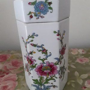 Vintage ELIZABETH ARDEN Lidded Ceramic Container - Vanity Tray